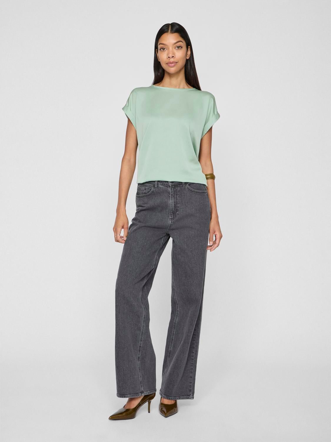 VIELLETTE Top - Silt Green - VERO MODA & VILA Bergvik